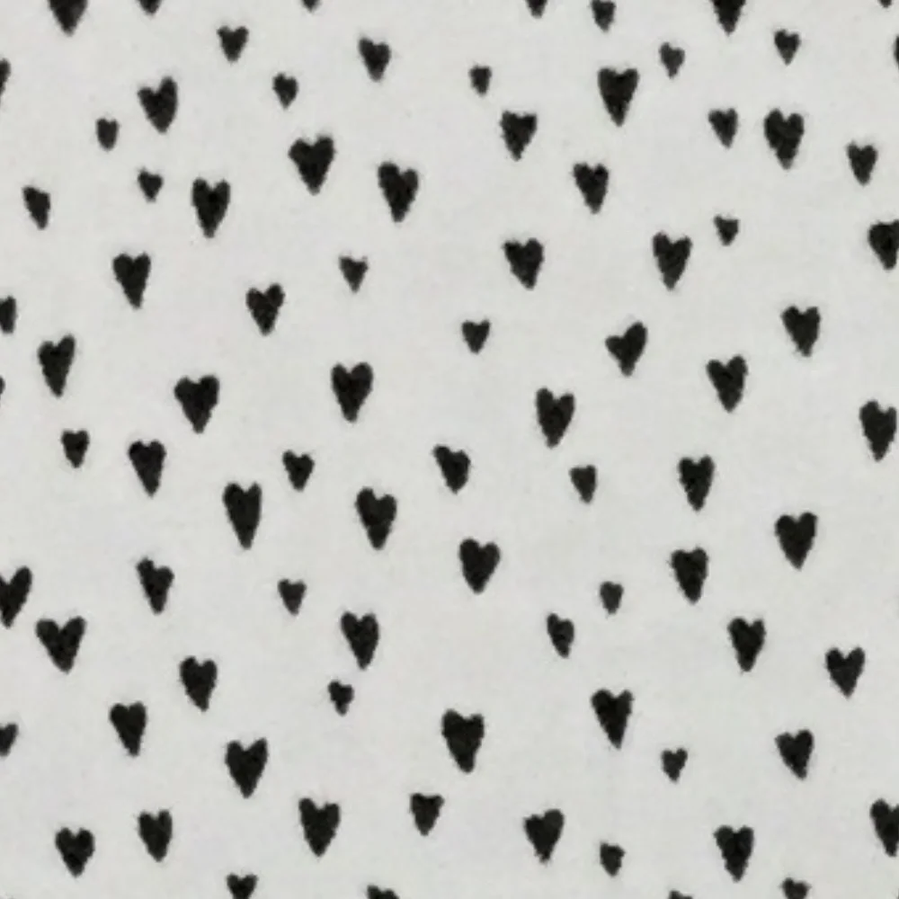 H&M Size 4 Minimal Hearts Off White 3/4sleeves Button down with chest POCKETS! - Picture 11 of 12
